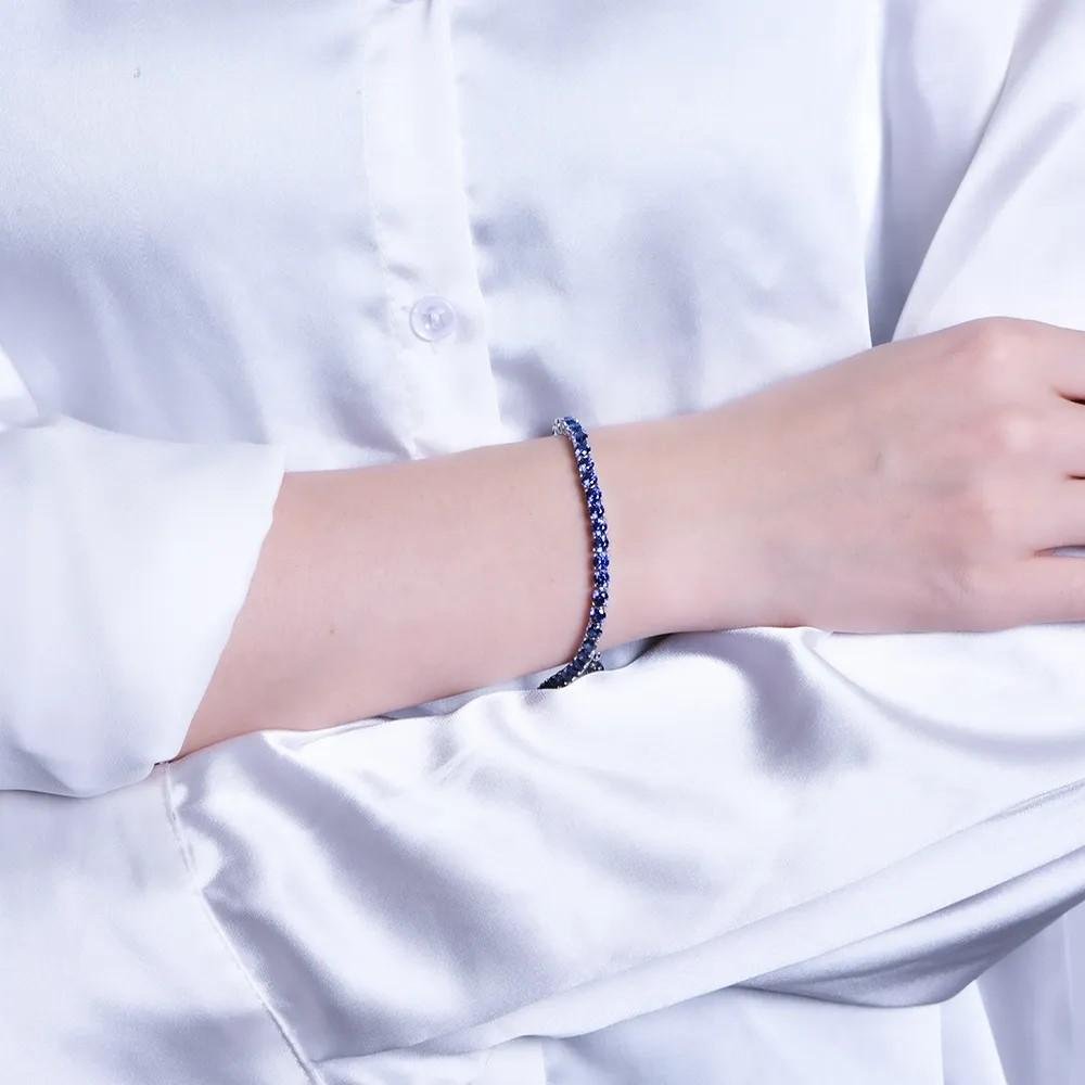 06749da8-2782-49bd-8f17-24cafb7df7ed Tanzanite Sapphire Spinel Gemstone Gelang Pria Wanita : Strand Bracelets Fine Jewelry Gift - Image 4